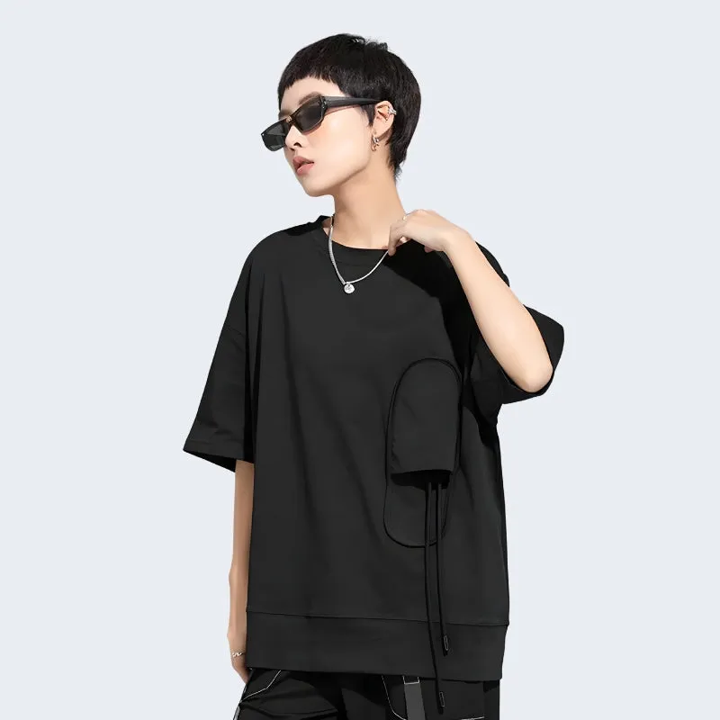 Plain Female T-shirt With Big Pockets