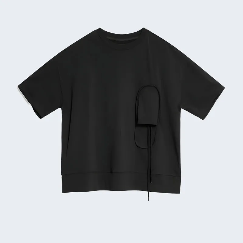 Plain Female T-shirt With Big Pockets