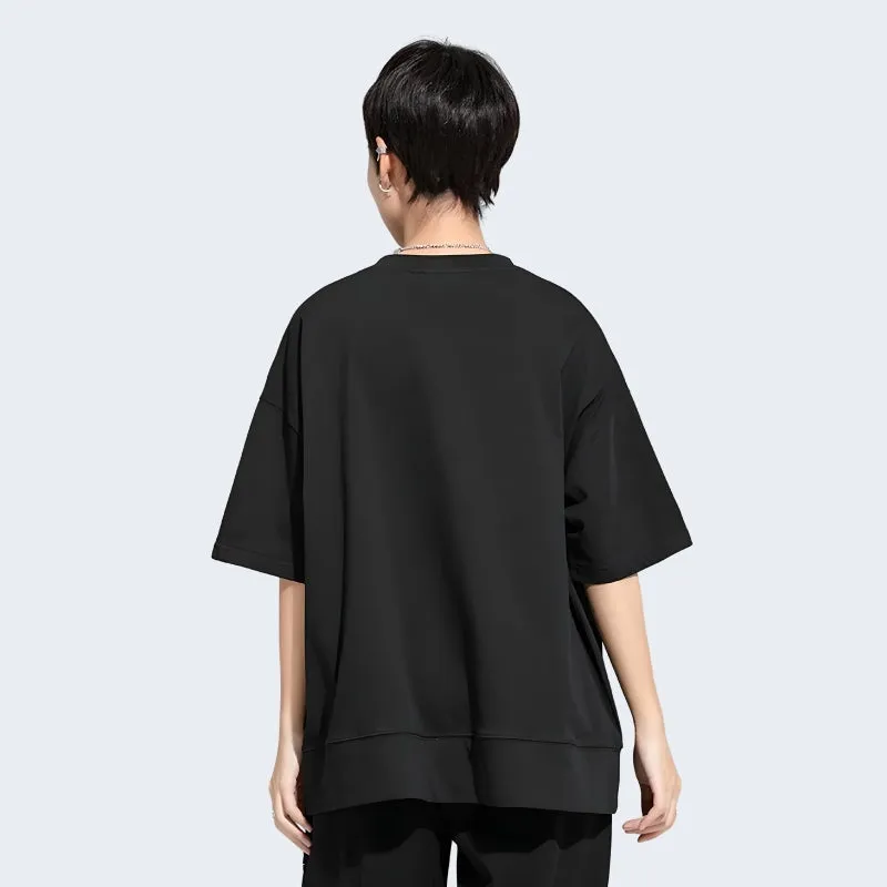 Plain Female T-shirt With Big Pockets