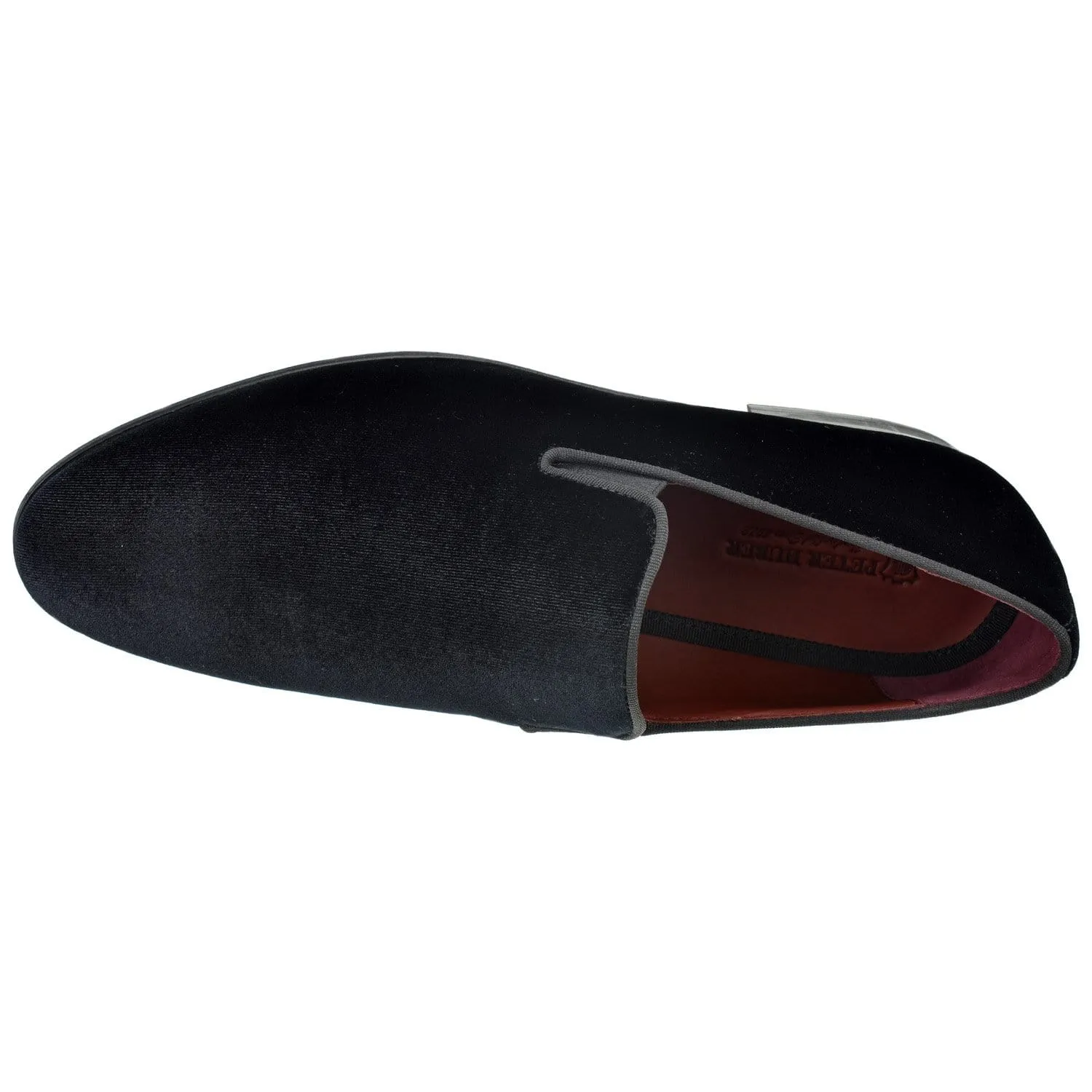 Plain Toe Velvet Tuxedo Formal Shoe