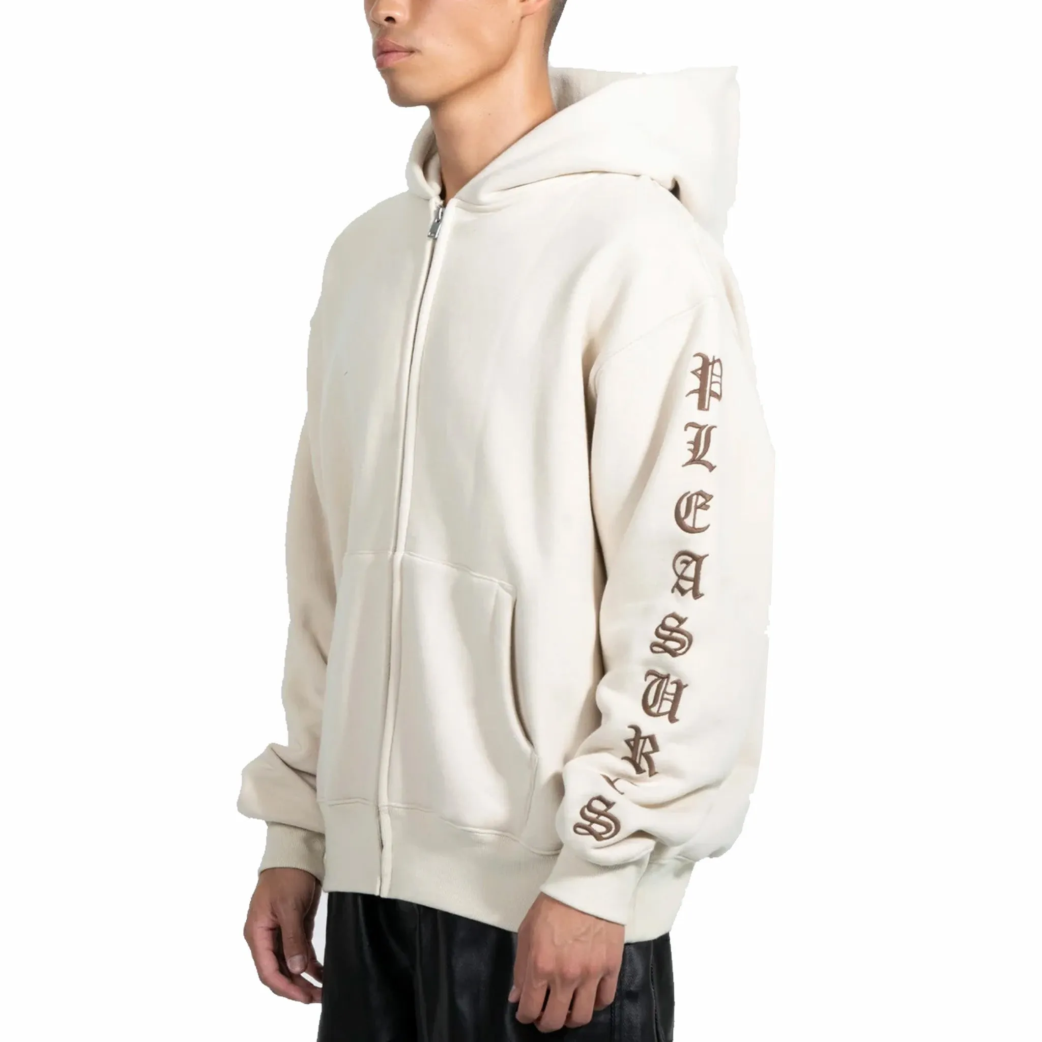 Pleasures OE Zip Up Hoodie (Natural)