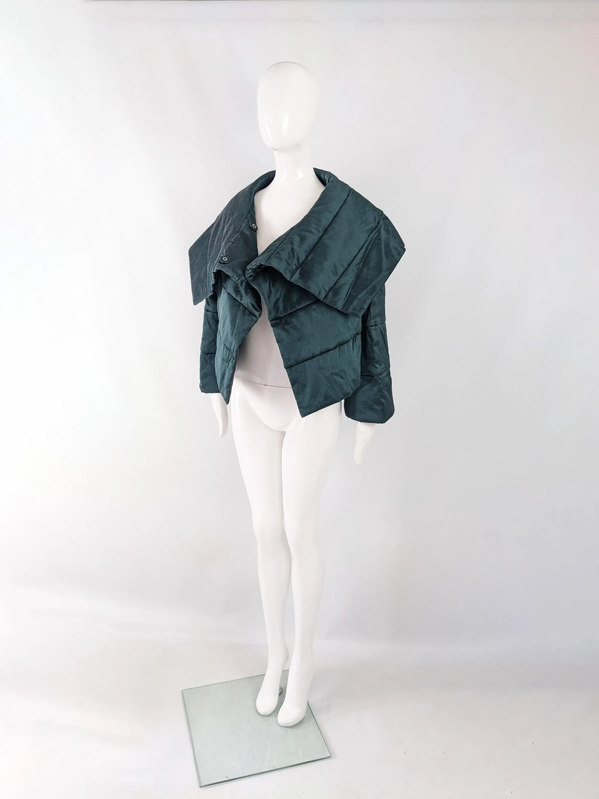 Plein Sud by Faycal Amor Vintage Green Architectural Coat, 1990s