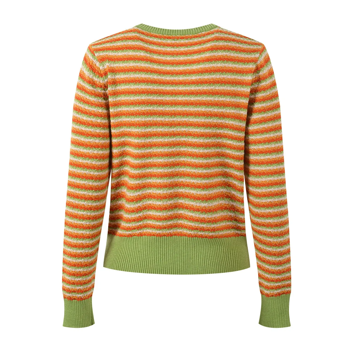 Pre Order:  Striped Round Neck Casual Knitted Sweater