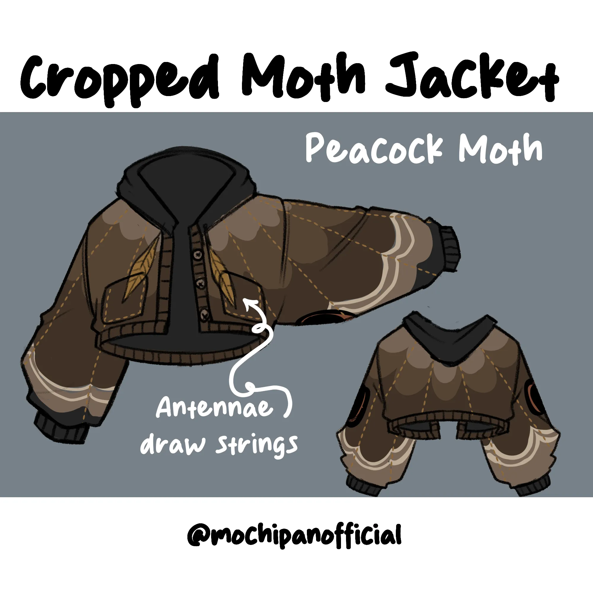 (Pre-Sample Pre-Order) Peacock Moth Cropped Jacket