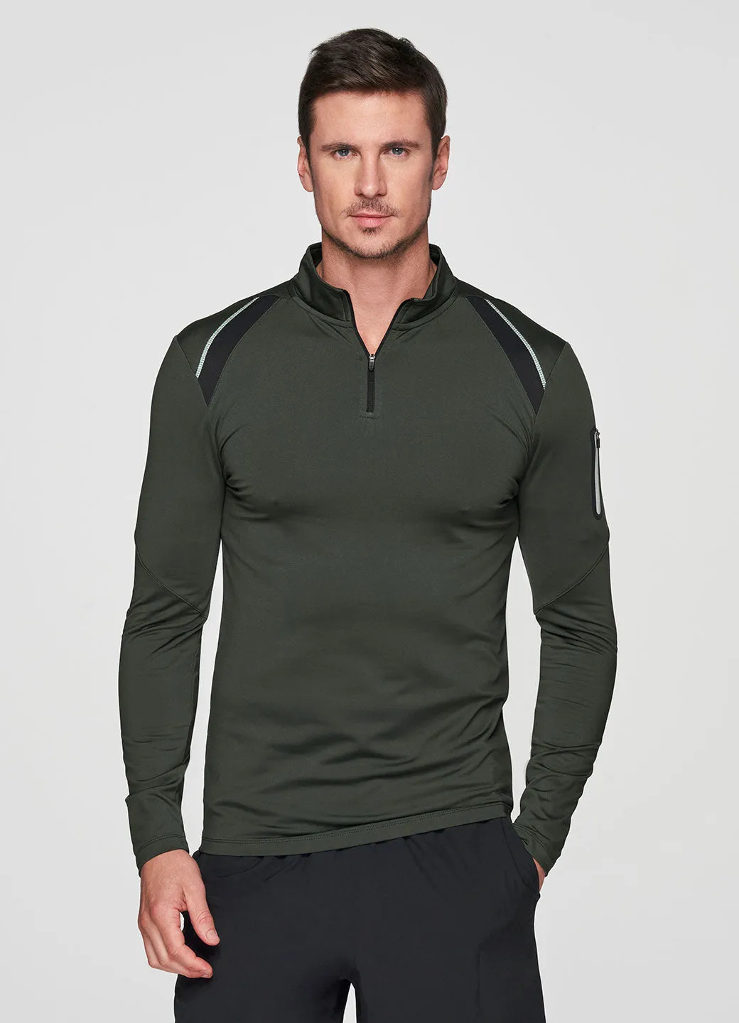 Prime Compression 1/4 Zip Base Layer Tee