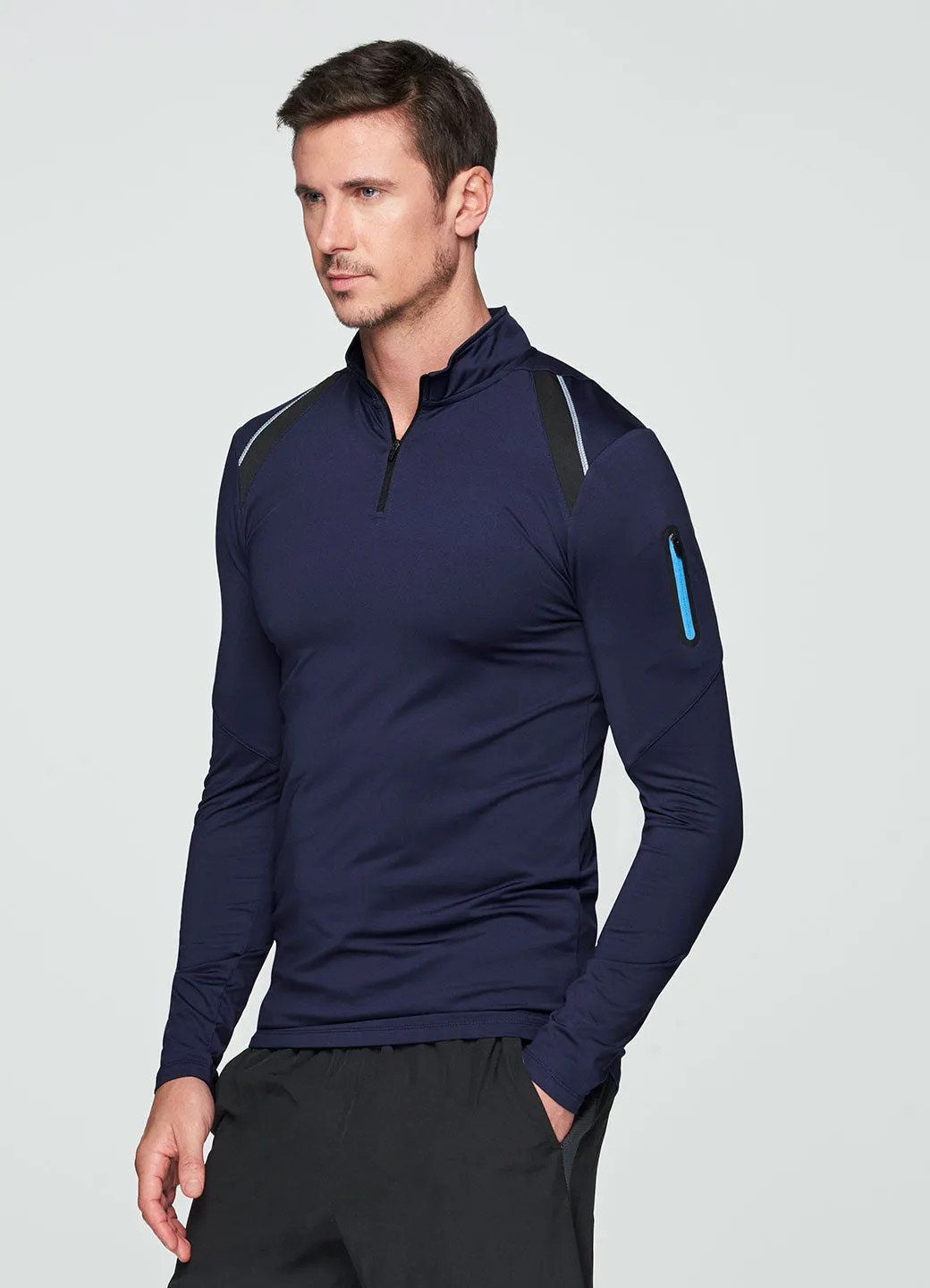 Prime Compression 1/4 Zip Base Layer Tee