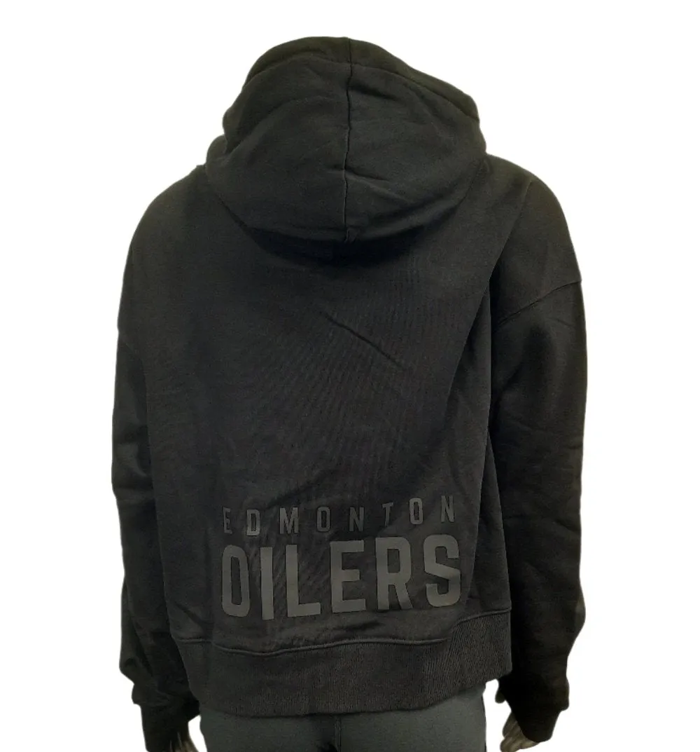 Pro Standard NHL Women's Edmonton Oilers Jewel Oversized Cropped Hoodie