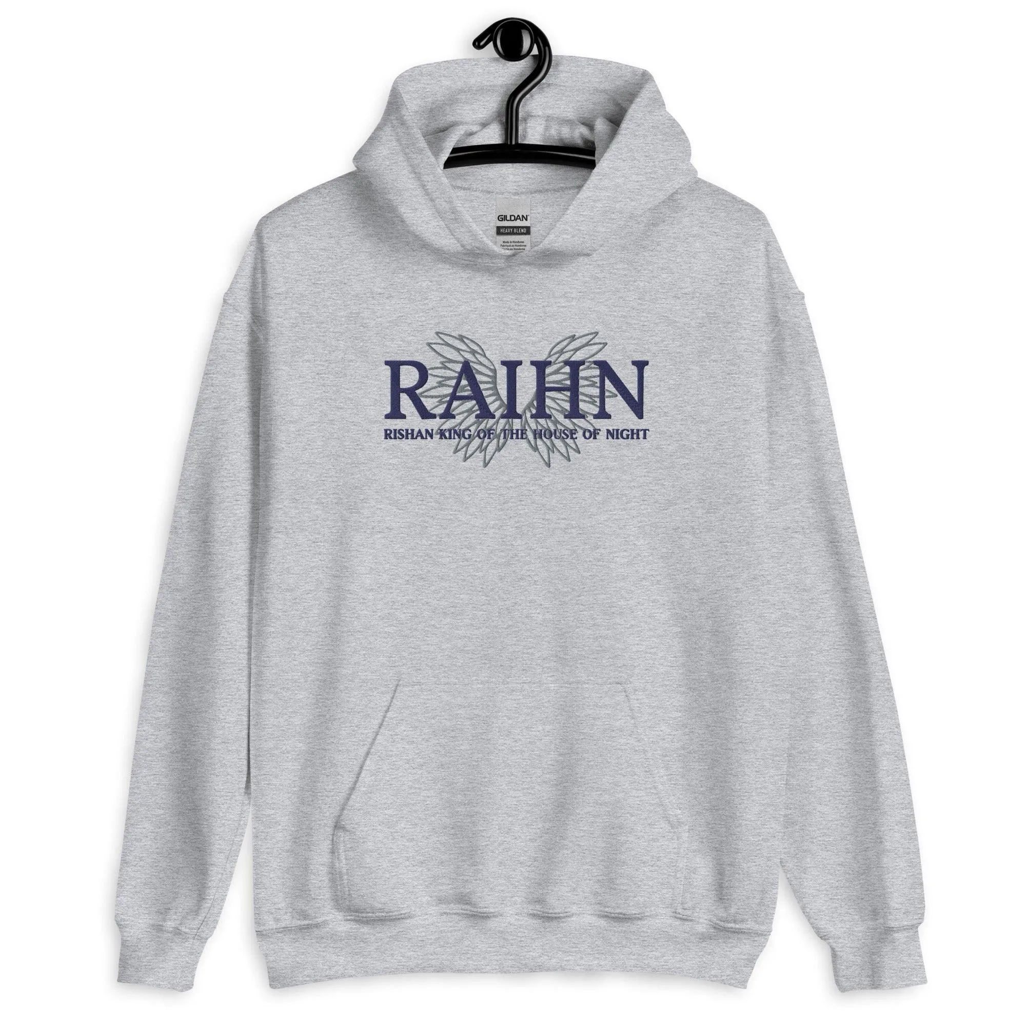 Raihn Rishan King of the House of Night Embroidered Hooded Sweatshirt