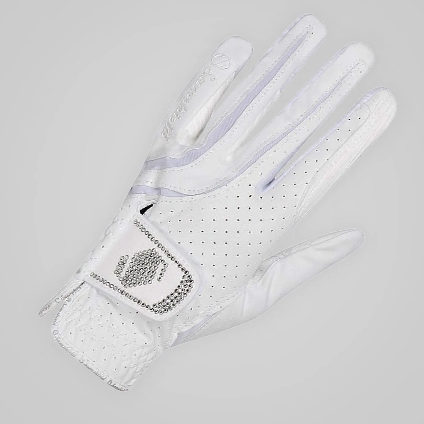 Samshield V-Skin Swarovski Crystal Riding Gloves - White/Clear