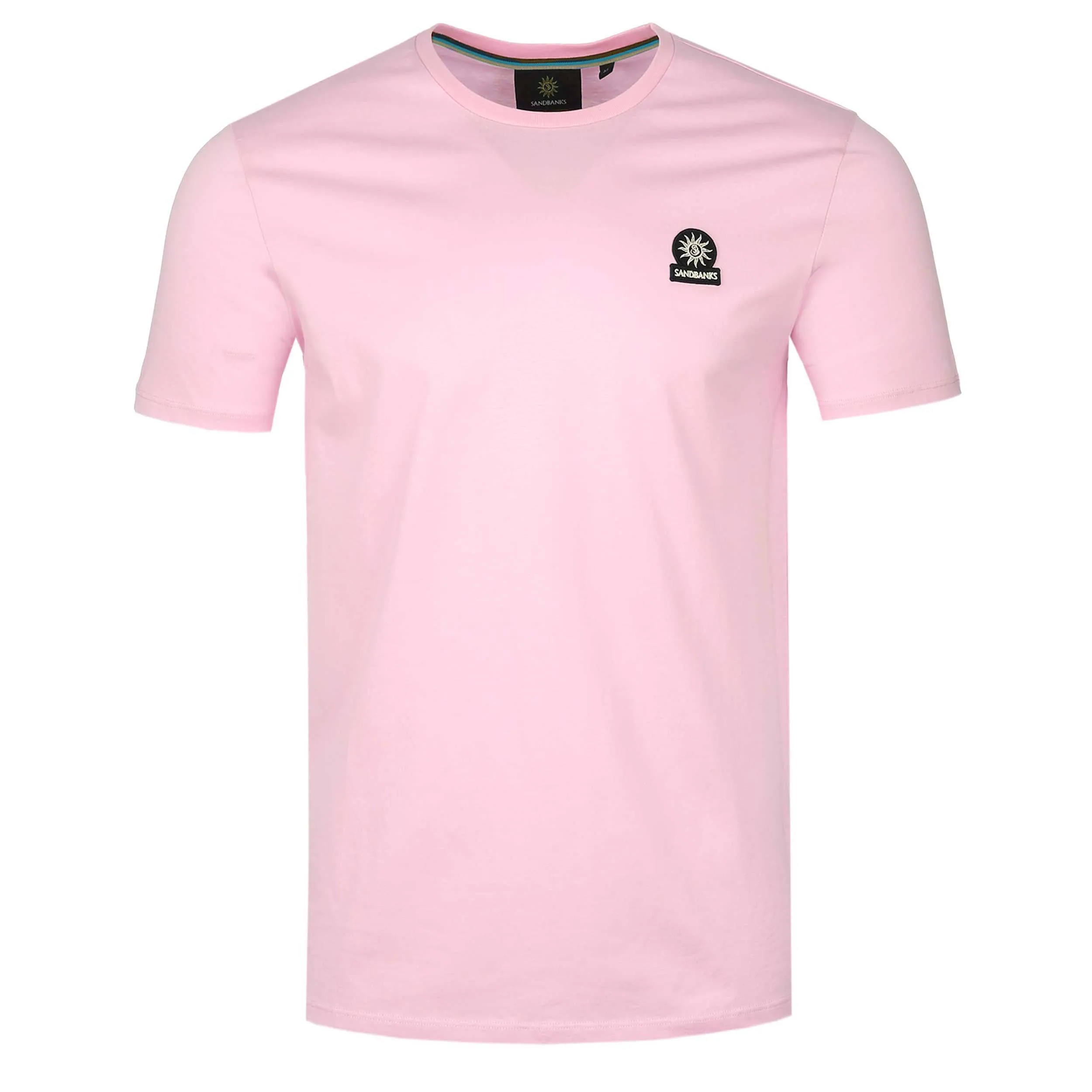 Sandbanks Badge Logo T Shirt in Pink