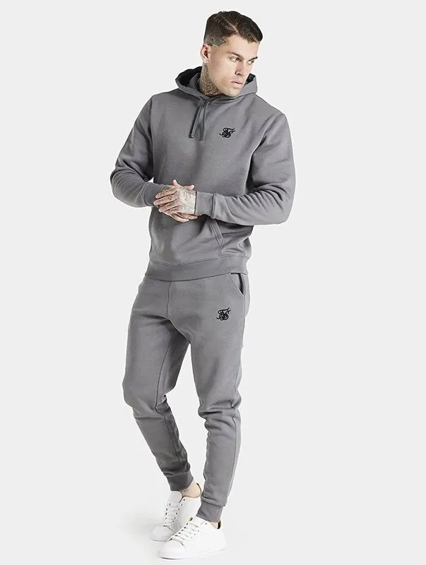 SikSilk Overhead Mens Hoodie - Casual Gym Pullover Sweatshirt with Front Pocket