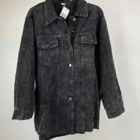 Size S Black NWOT corduroy Shacket Shirt