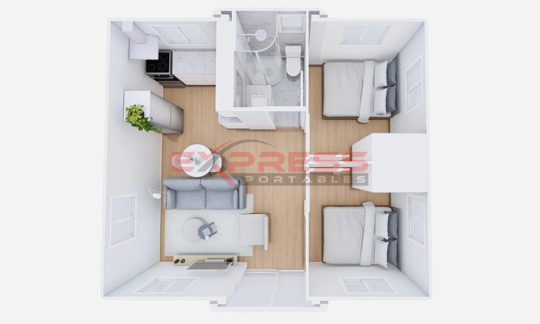 Superior 20ft 2 Bed - Type B