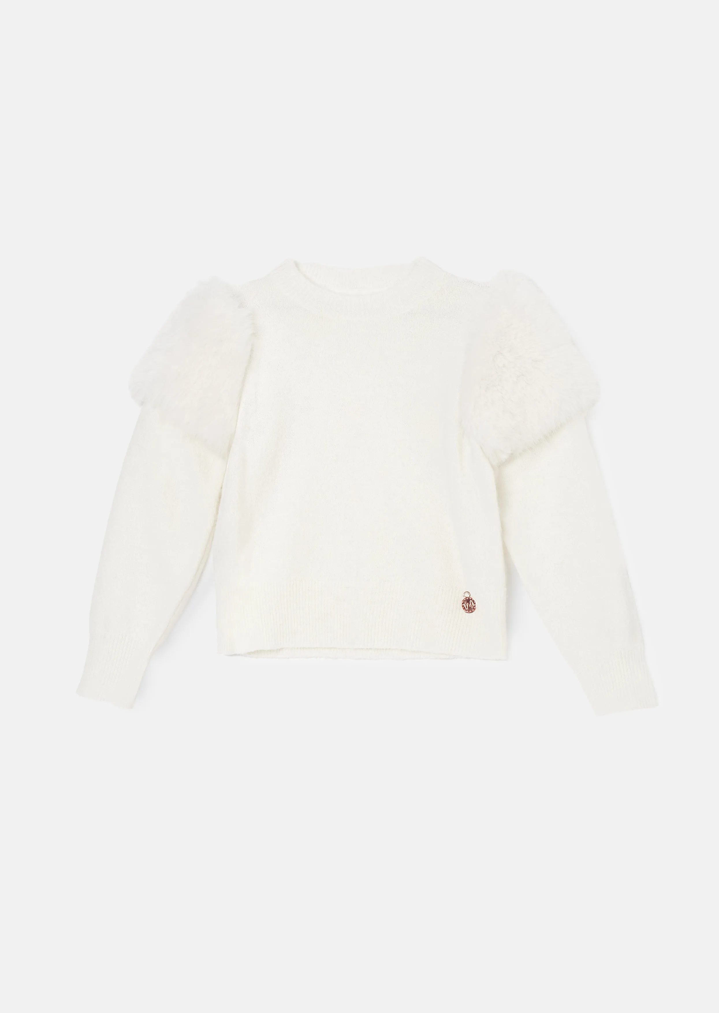 Suzanna Cream Fur Sleeve Jumper