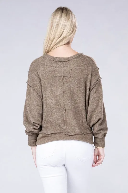 TEEK - Brushed Melange Oversized Sweater