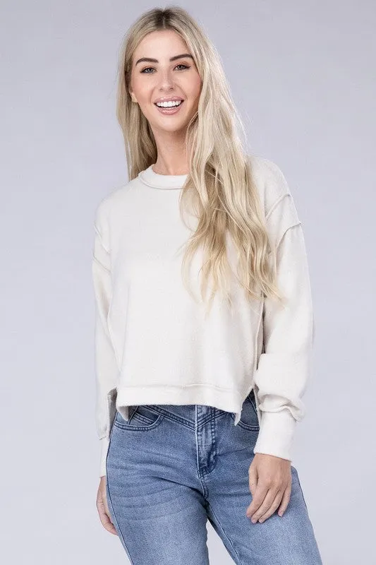 TEEK - Brushed Melange Oversized Sweater