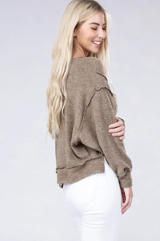 TEEK - Brushed Melange Oversized Sweater