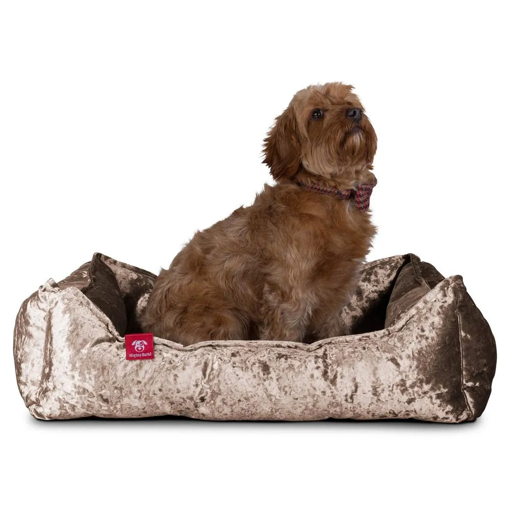 The Nest Orthopedic Memory Foam Dog Bed - Glitz Truffle