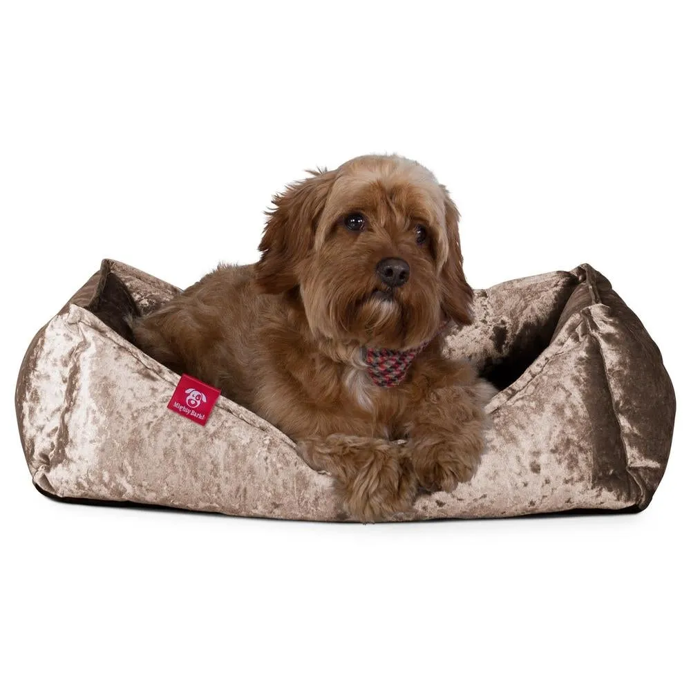 The Nest Orthopedic Memory Foam Dog Bed - Glitz Truffle