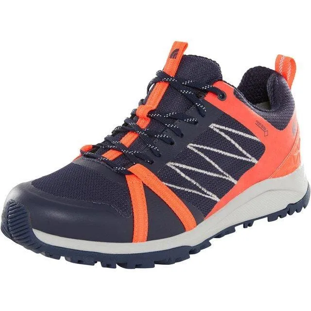 The North Face Fp Ii Gtx Peacoat Women Hiking Shoes Navy Fiery