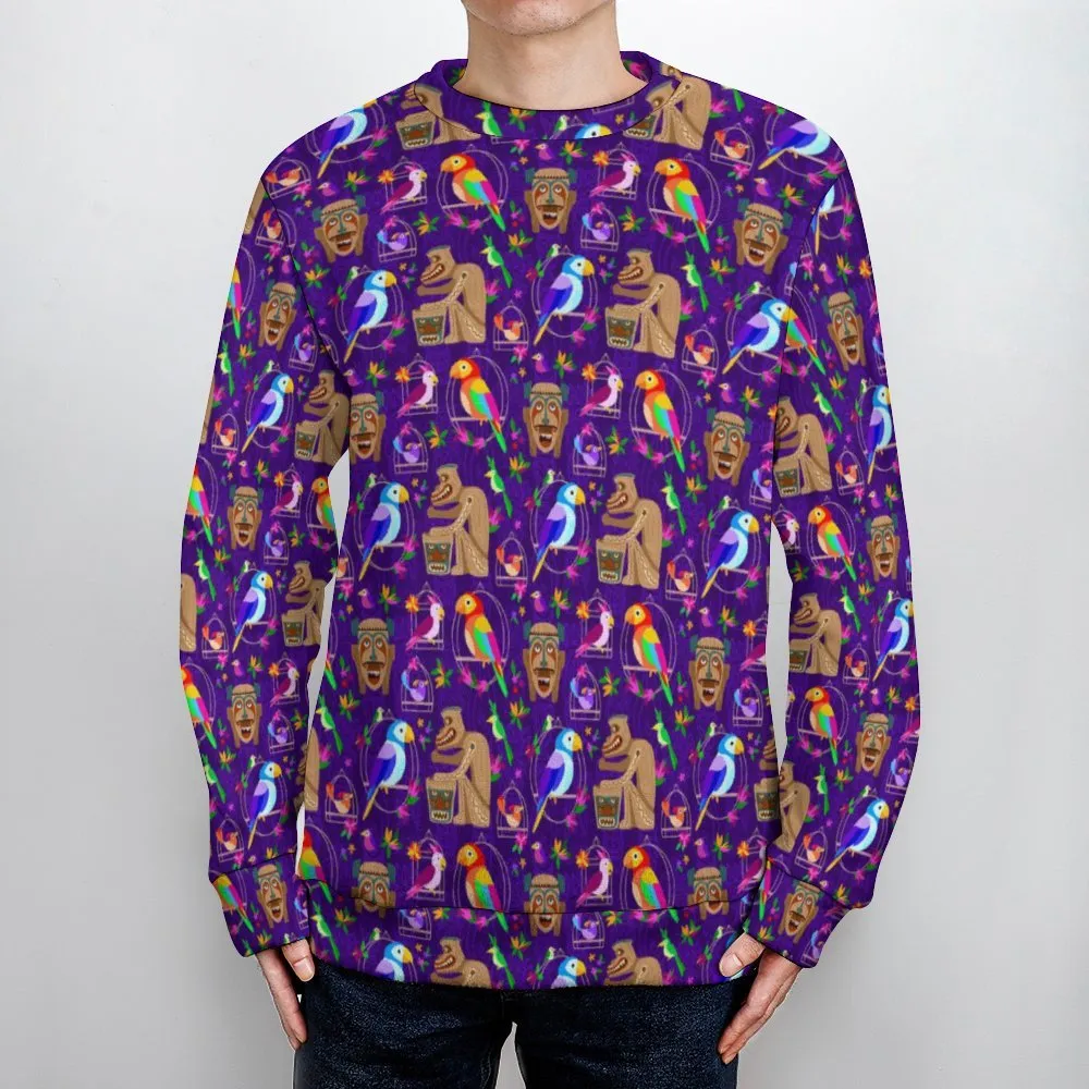 Tiki Plays The Drums Unisex Crewneck Sweater