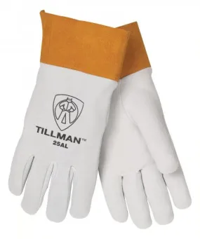 Tillman 25A 2" Cuff Lightweight Pearl Deerskin Split Leather TIG Welding Gloves (1 Pair)