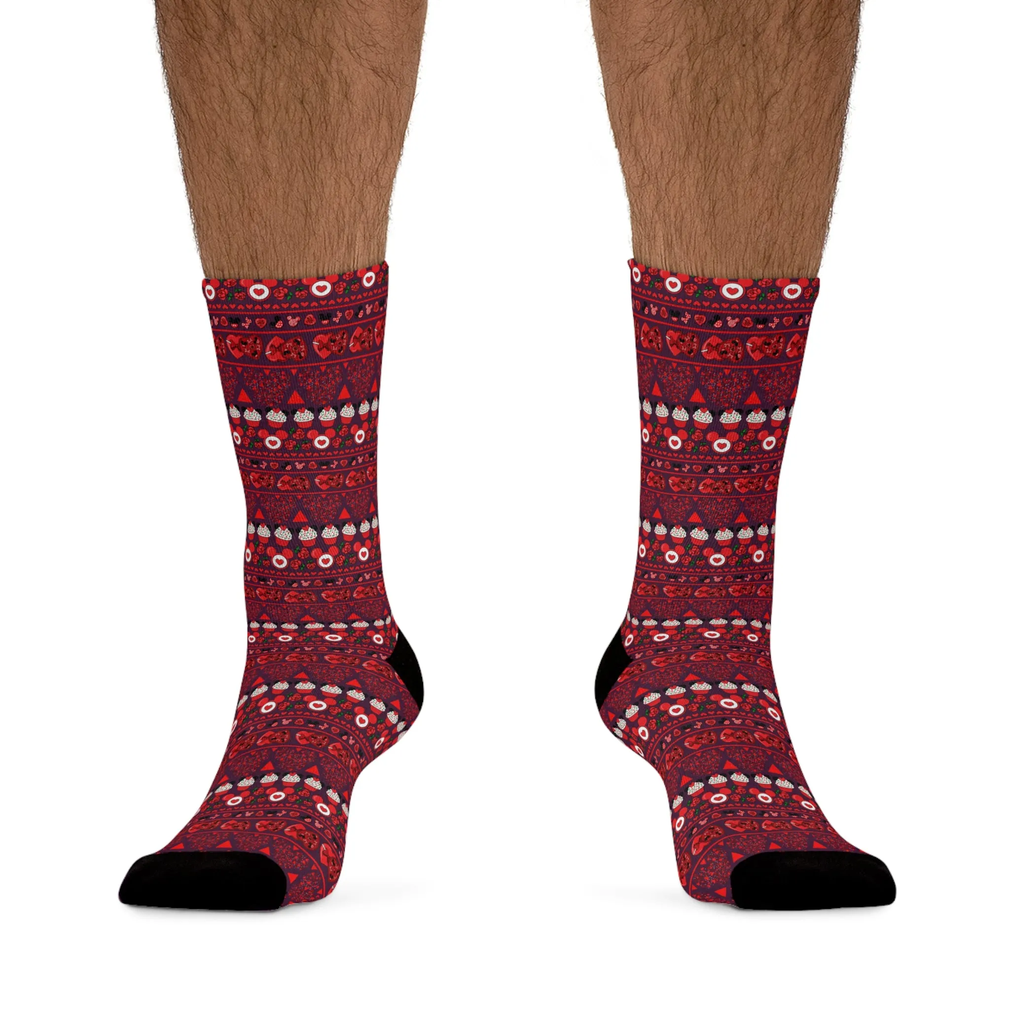 Valentines Day Line Socks