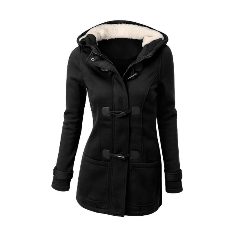 VenusFox Basic Hooded Zipper Causal Jacket