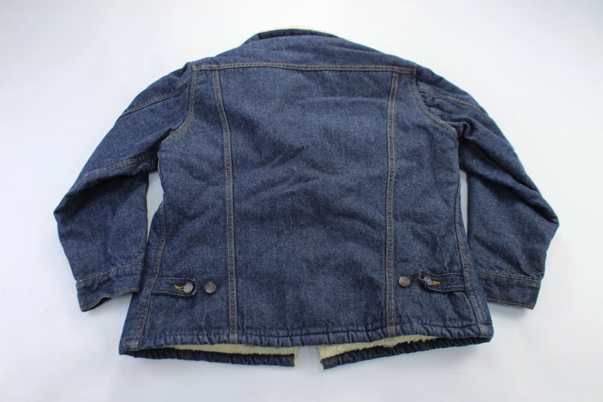 Vintage Roebucks Sherpa Lined Denim Jacket