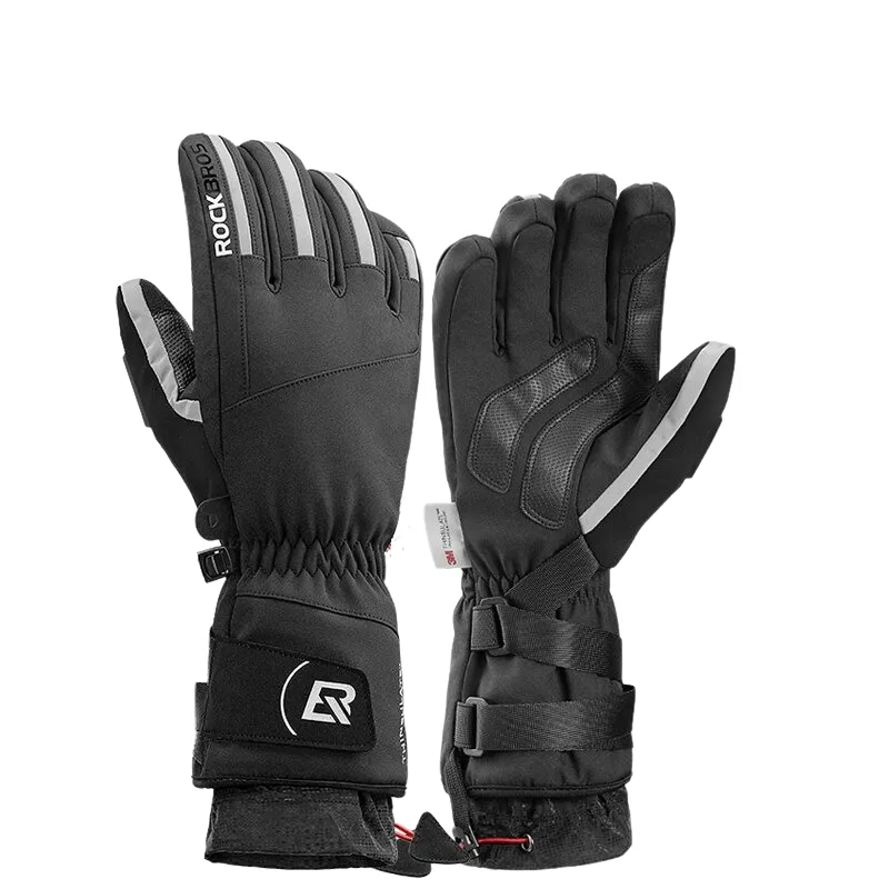 Waterproof Fleece Thermal Motorcycle Ski Gloves