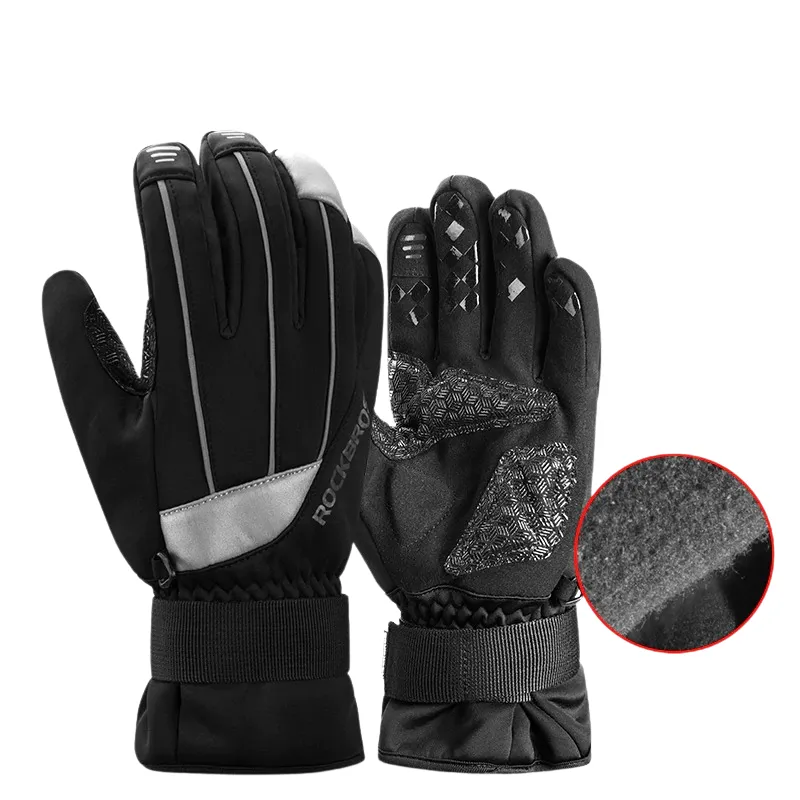 Waterproof Fleece Thermal Motorcycle Ski Gloves