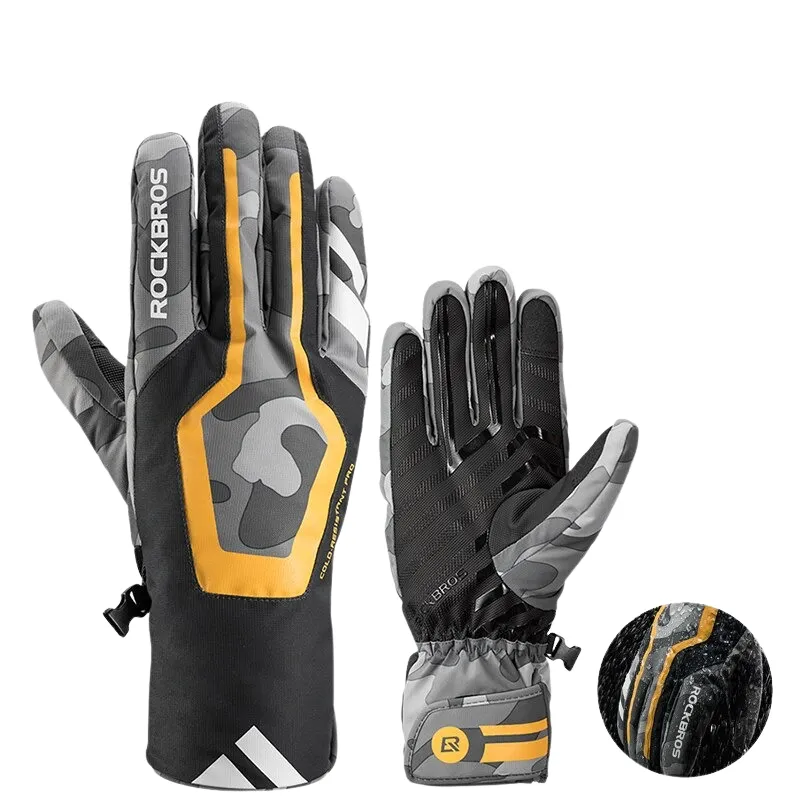 Waterproof Fleece Thermal Motorcycle Ski Gloves