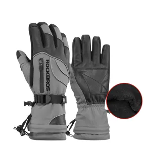 Waterproof Fleece Thermal Motorcycle Ski Gloves