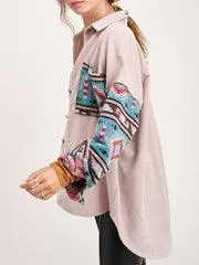 Western Aztec Shacket Jacket