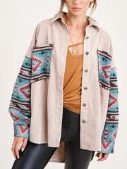 Western Aztec Shacket Jacket