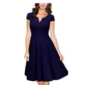 Women Formal V Neck Casual Dresses