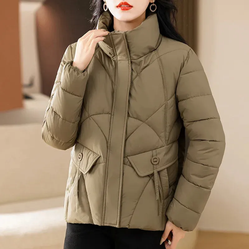 Women Winter Jackets Korean Loose Thicken Short Padded Coat Women Parka Casual Outwear Warm Down Cotton Jacket Female Outwear