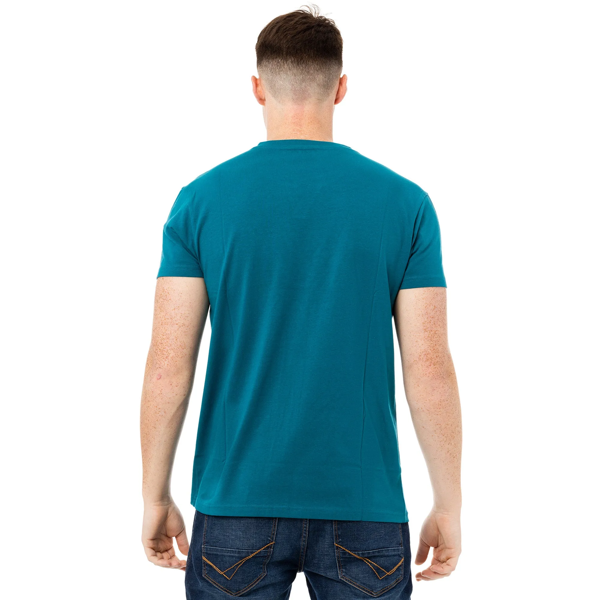 X RAY Men's Basic V-Notch Neck Short Sleeve Split Neck T-Shirtt