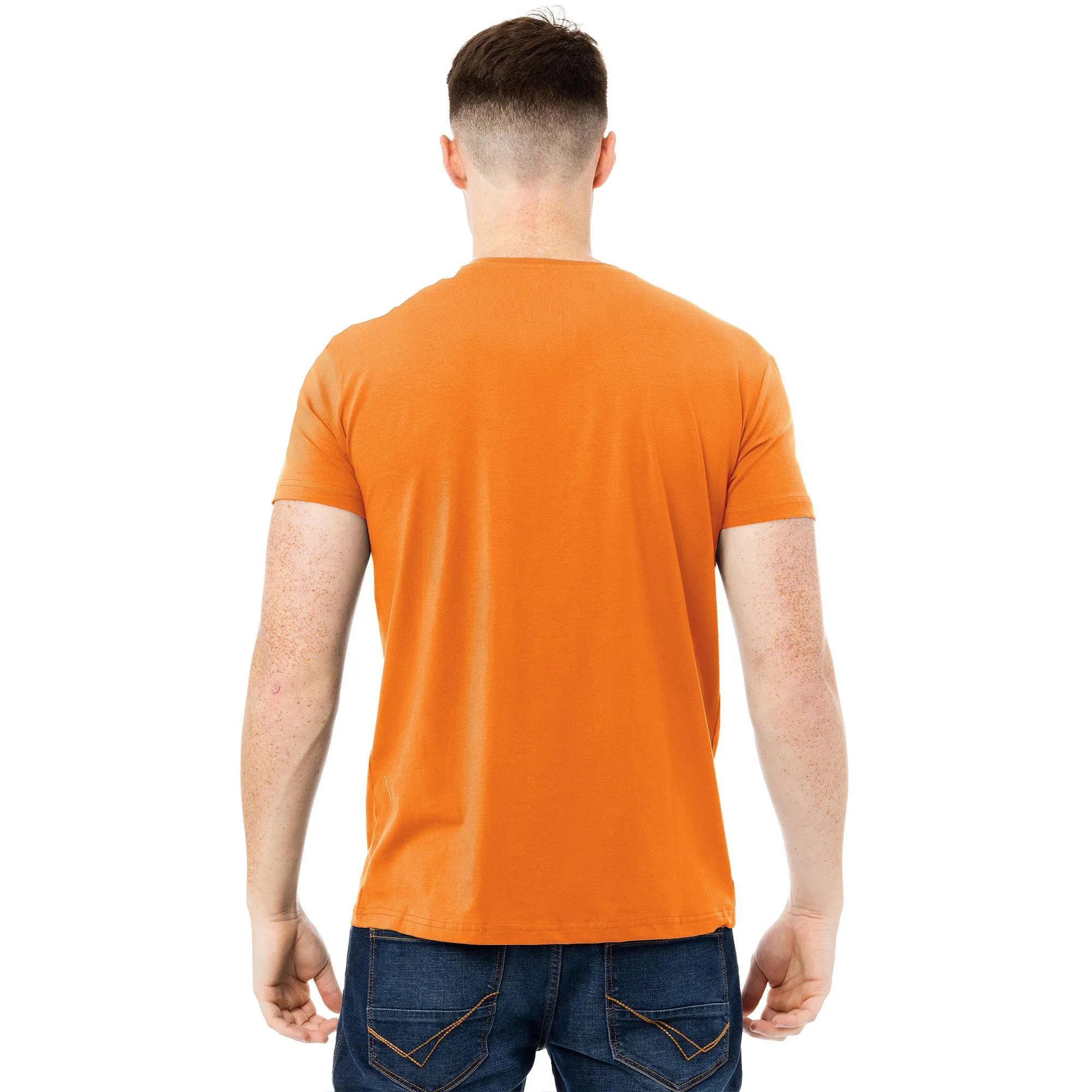 X RAY Men's Basic V-Notch Neck Short Sleeve Split Neck T-Shirtt