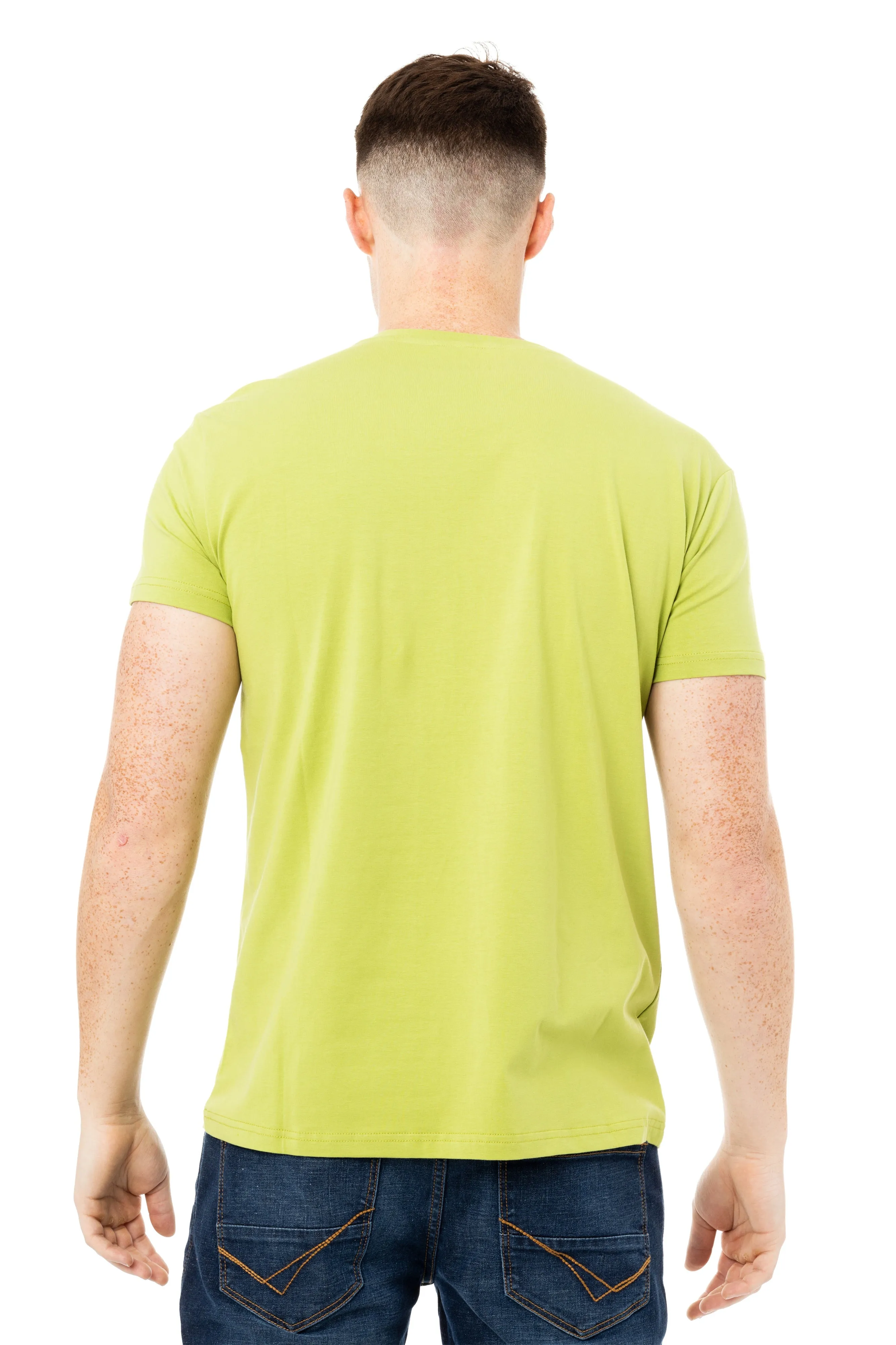 X RAY Men's Basic V-Notch Neck Short Sleeve Split Neck T-Shirtt