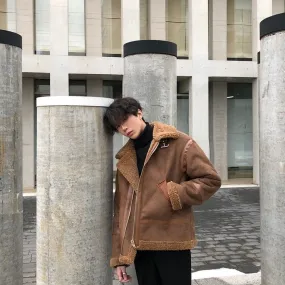 xiangtuibao - SUEDE SHERPA JACKET